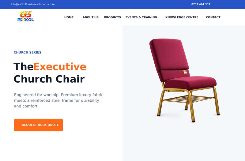 Homepage preview of Eshkol Furniture Solutions